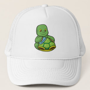 Schildkröte mit Muschel und Reinigen Truckerkappe