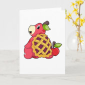 Schildkröte mit Panzer Karte (Gelbe Blume)