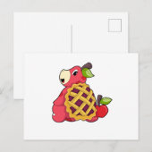 Schildkröte mit Panzer Postkarte (Vorne/Hinten)