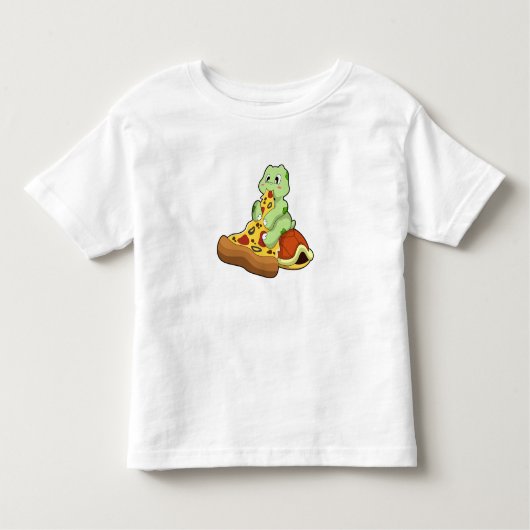 Schildkröte mit Pizza Kleinkind T-shirt (Vorderseite)