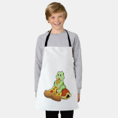 Schildkröte mit Pizza Schürze (Getragen)