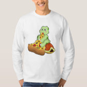 Schildkröte mit Pizza T-Shirt (Vorderseite)