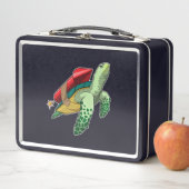 Schildkröte mit Rakete Metall Brotdose (Beispiel)