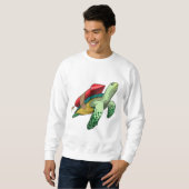 Schildkröte mit Rakete Sweatshirt (Vorne ganz)