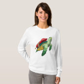 Schildkröte mit Rakete T-Shirt (Vorne ganz)