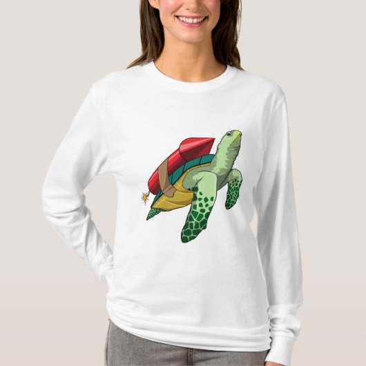 Schildkröte mit Rakete T-Shirt (Vorderseite)