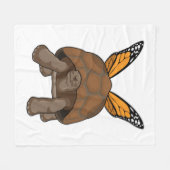 Schildkröte mit Regenbogenfarben Fleecedecke (Vorderseite (Horizontal))
