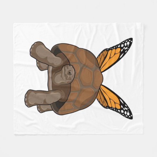 Schildkröte mit Regenbogenfarben Fleecedecke (Vorderseite (Horizontal))