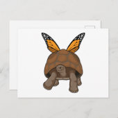 Schildkröte mit Regenbogenfarben Postkarte (Vorne/Hinten)