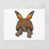 Schildkröte mit Regenbogenfarben Postkarte (Vorderseite)