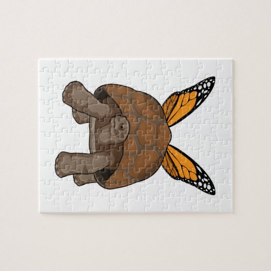 Schildkröte mit Regenbogenfarben Puzzle (Horizontal)