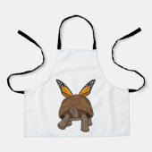 Schildkröte mit Regenbogenfarben Schürze (Vorderseite)