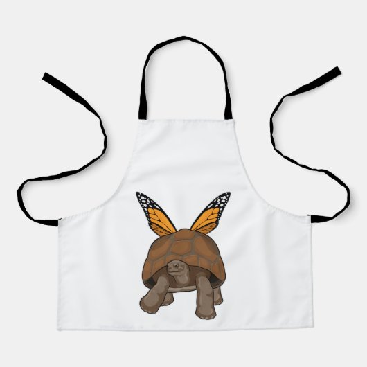 Schildkröte mit Regenbogenfarben Schürze (Vorderseite)