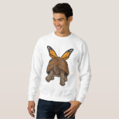 Schildkröte mit Regenbogenfarben Sweatshirt (Vorne ganz)