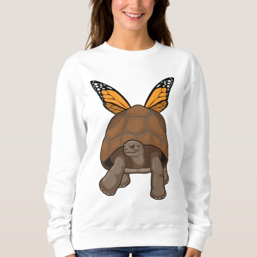 Schildkröte mit Regenbogenfarben Sweatshirt (Vorderseite)