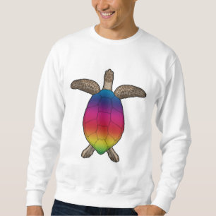 Schildkröte mit Regenbogenfarben Sweatshirt