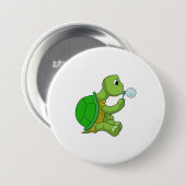 Schildkröte mit Seifenblasen Button (Vorne & Hinten)