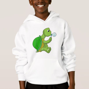 Schildkröte mit Seifenblasen Hoodie