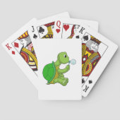 Schildkröte mit Seifenblasen Spielkarten (Rückseite)