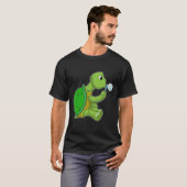 Schildkröte mit Seifenblasen T-Shirt (Vorne ganz)