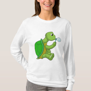 Schildkröte mit Seifenblasen T-Shirt