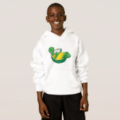 Schildkröte mit Tasse Kaffee Hoodie (Vorne ganz)