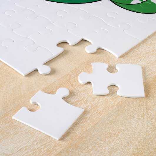 Schildkröte mit Tasse Kaffee Puzzle (Seite)