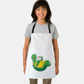 Schildkröte mit Tasse Kaffee Schürze (Insitu)