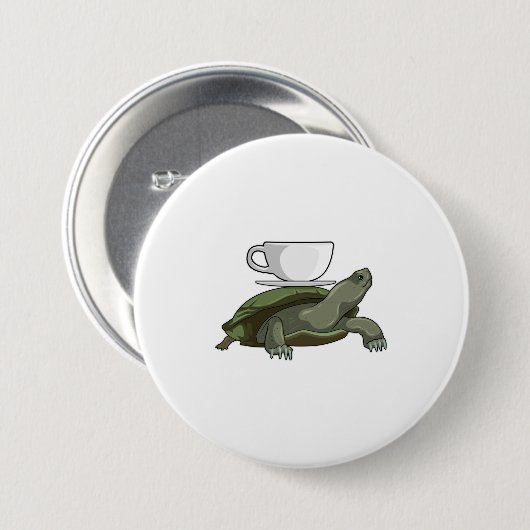 Schildkröte mit Teacup Button (Vorne & Hinten)