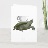 Schildkröte mit Teacup Karte (Rückseite)