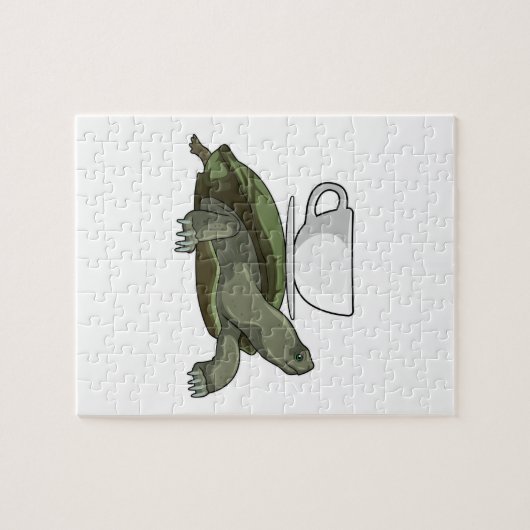 Schildkröte mit Teacup Puzzle (Horizontal)