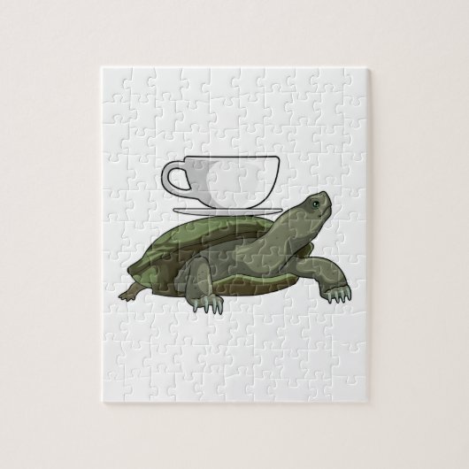 Schildkröte mit Teacup Puzzle (Vertikal)