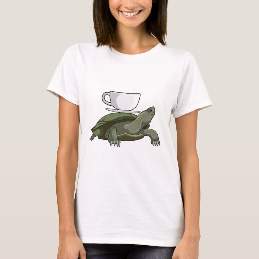 Schildkröte mit Teacup T-Shirt (Vorderseite)