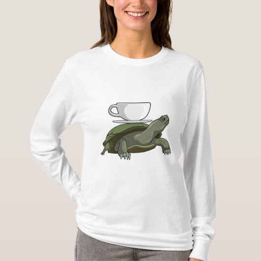 Schildkröte mit Teacup T-Shirt (Vorderseite)