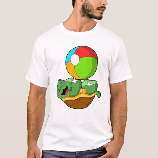 Schildkröte mit Wasserpolo T-Shirt (Vorderseite)