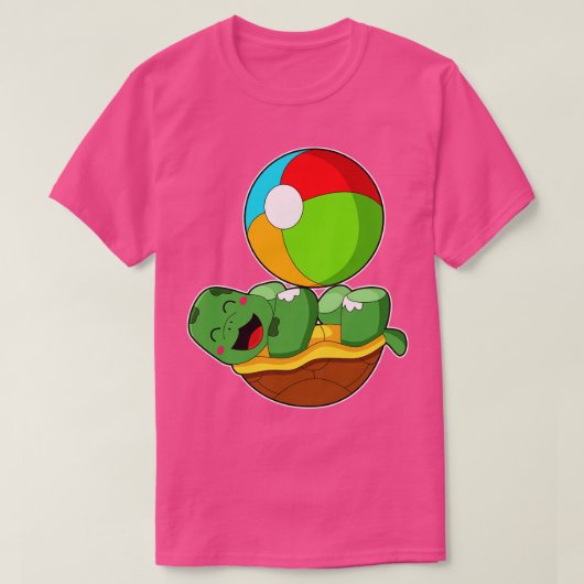 Schildkröte mit Wasserpolo T-Shirt (Design vorne)
