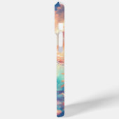 Schildkröte mitten im Sonnenuntergang und Korallen Case-Mate iPhone Hülle (Rückseite / Links)