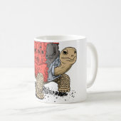 Schildkröte-Motor-Tasse Kaffeetasse (VorderseiteRechts)