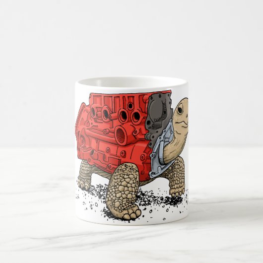 Schildkröte-Motor-Tasse Kaffeetasse (Mittel)