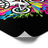 Schildkröte Mtb Radfahren Mountainbiker Schildkröt Poster (Ecke)