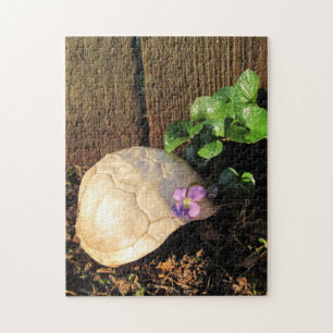 Schildkröte-Muschel am Sonnenuntergang Puzzle