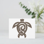 Schildkröte-Muschel Postkarte (Stehend Vorderseite)