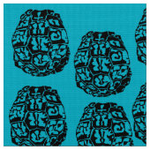 Schildkröte-Muschelmuster Stoff (Nahaufnahme)