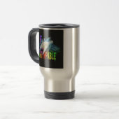 "Schildkröte muss nicht aufhalten" Reiseumarmung Reisebecher (Vorderseite Links)