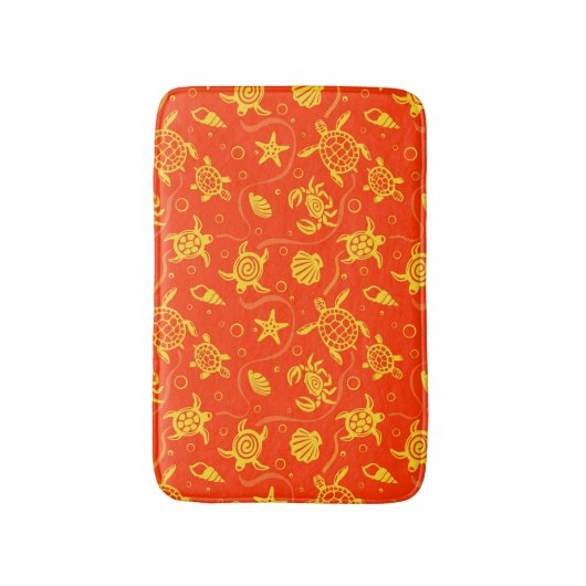 Schildkröte-Muster Badematte (Vorderseite Vertikal)
