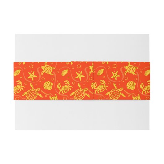 Schildkröte-Muster Einladungsbanderole (Rückseitenbeispiel)