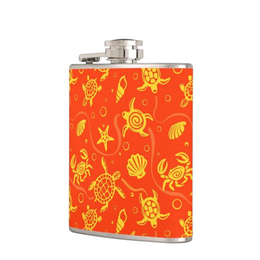 Schildkröte-Muster Flachmann (Links)