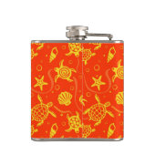 Schildkröte-Muster Flachmann (Rückseite)