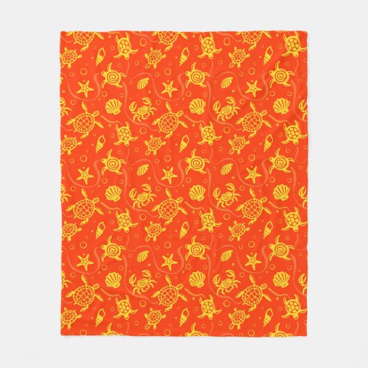 Schildkröte-Muster Fleecedecke (Vorderseite)
