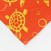 Schildkröte-Muster Fleecedecke (Ecke)